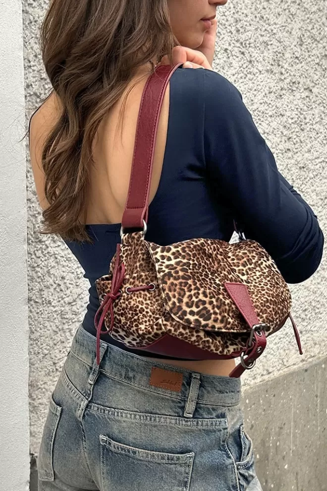 Accessori^Subdued Borsa leopardata