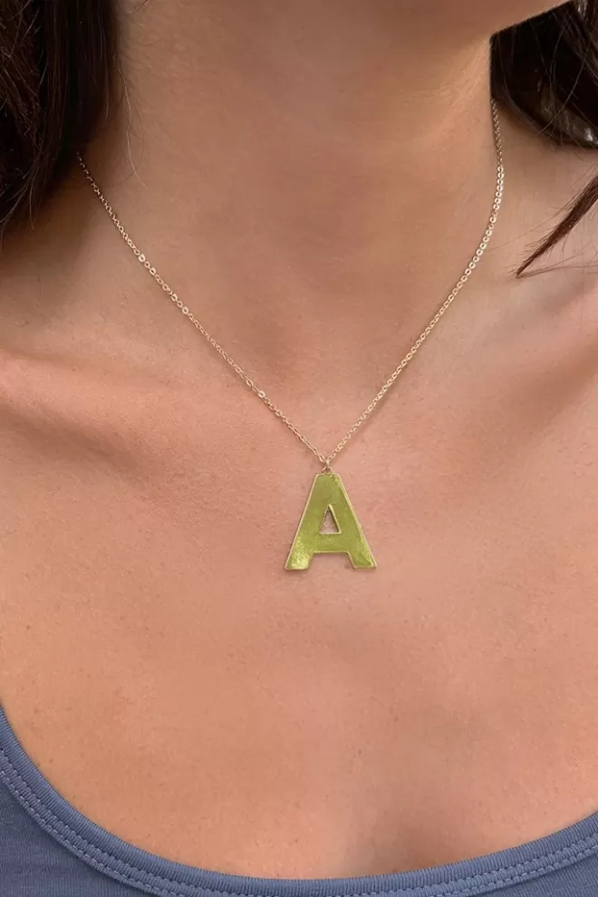 Accessori^Subdued Collana con lettera