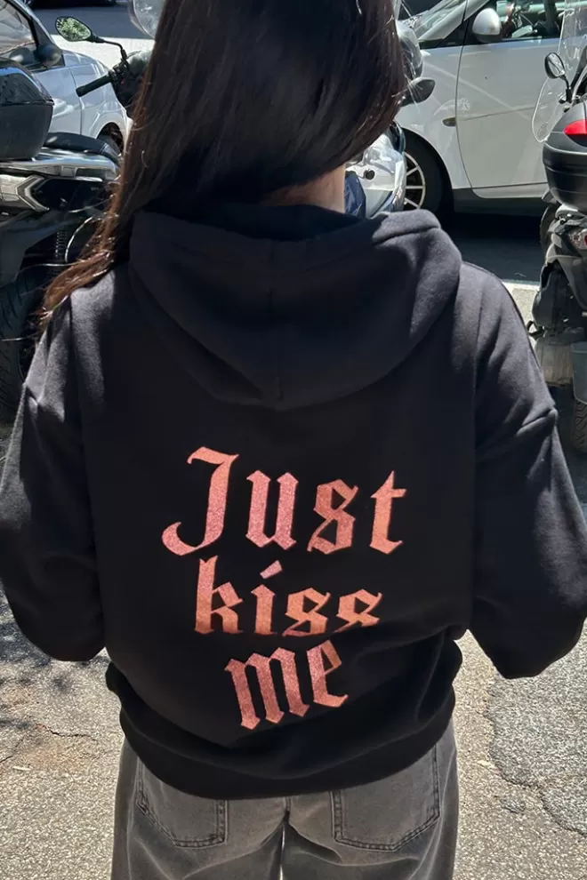 Graphics^Subdued Felpa Just kiss me