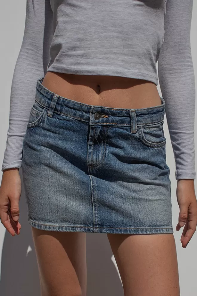 Gonne^Subdued Gonna low waist
