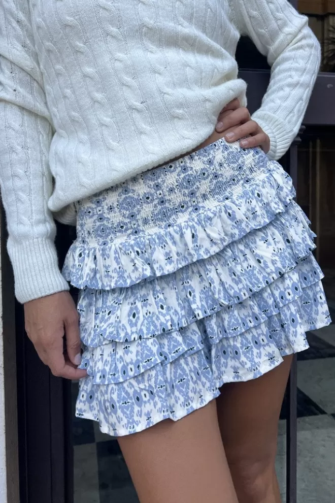 Gonne^Subdued Gonna pantalone mini balze