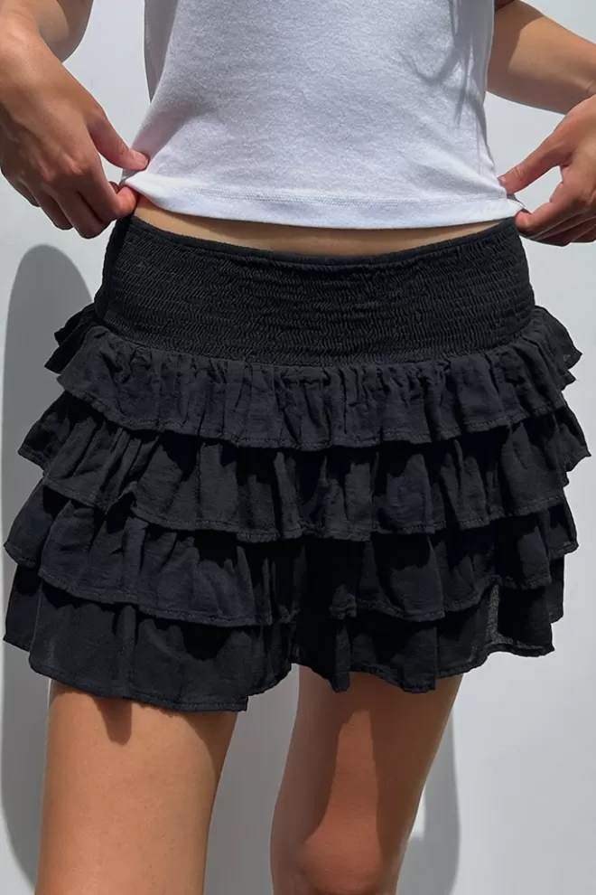 Gonne^Subdued Gonna shorts con balze