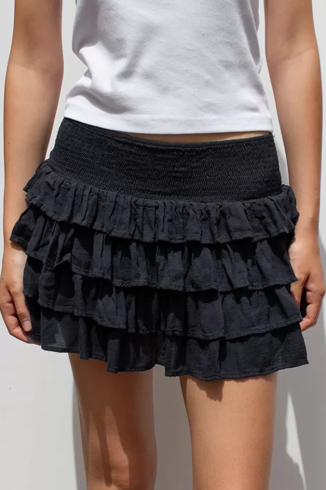 Gonne^Subdued Gonna shorts con balze