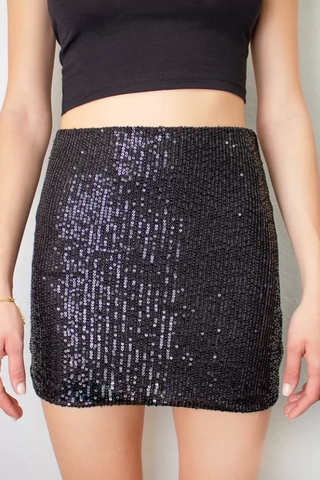 Gonne^Subdued Gonna tubino con paillettes