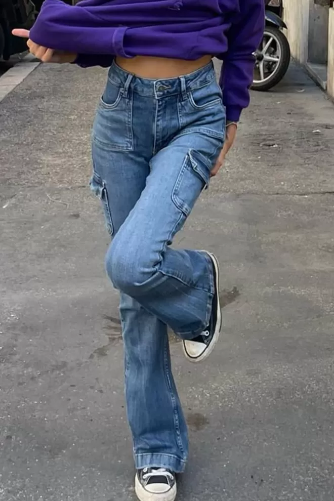 Denim^Subdued Jeans flare con tasconi