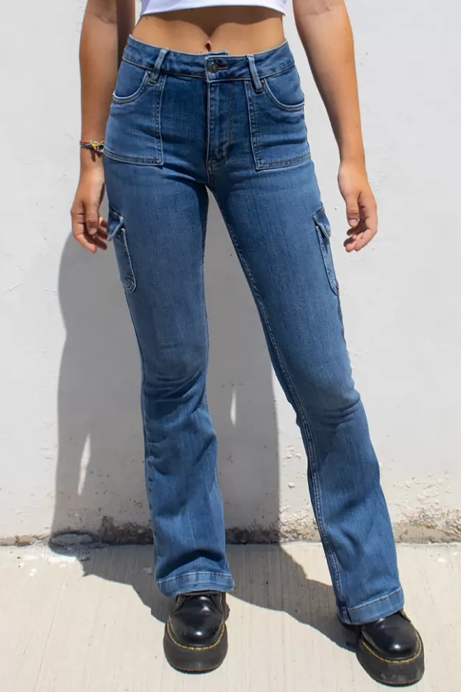 Denim^Subdued Jeans flare con tasconi