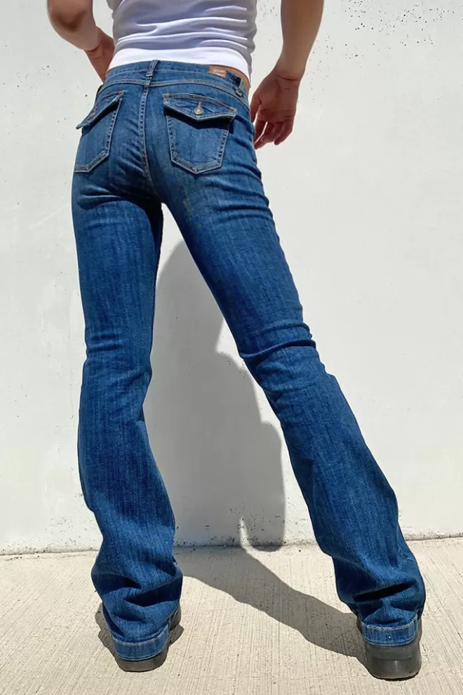Denim^Subdued Jeans flare low waist
