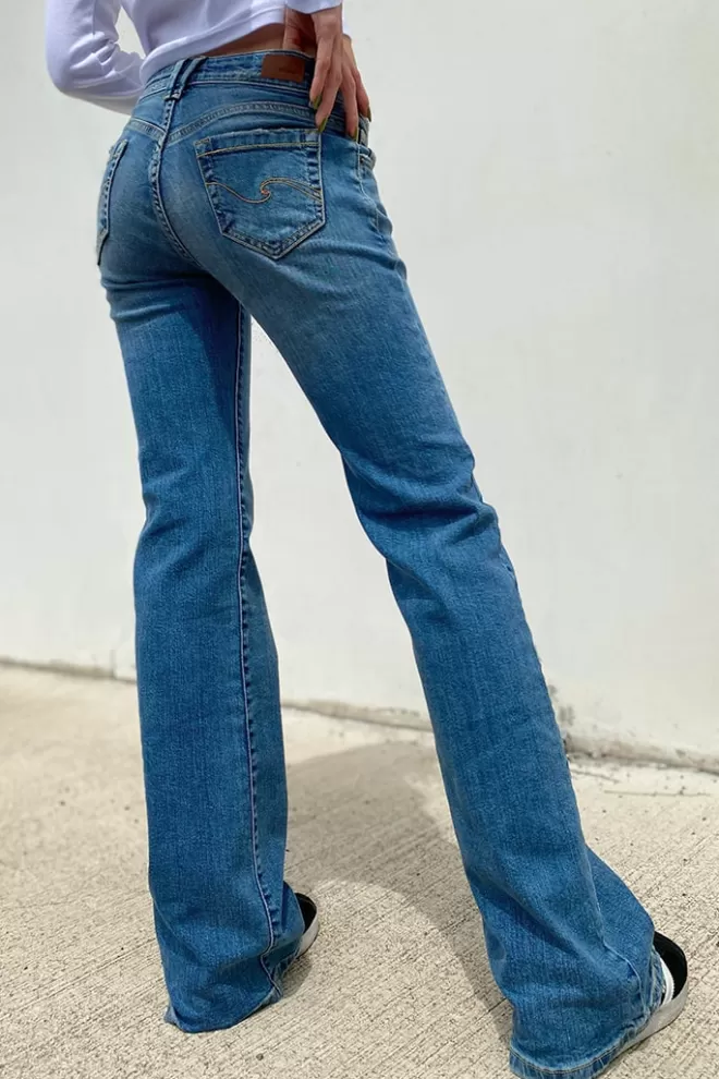 Denim^Subdued Jeans flare low waist
