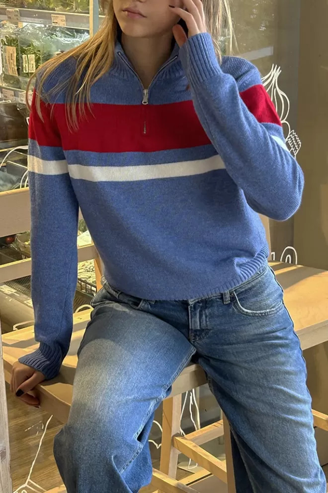 Maglioni^Subdued Maglione mezza zip