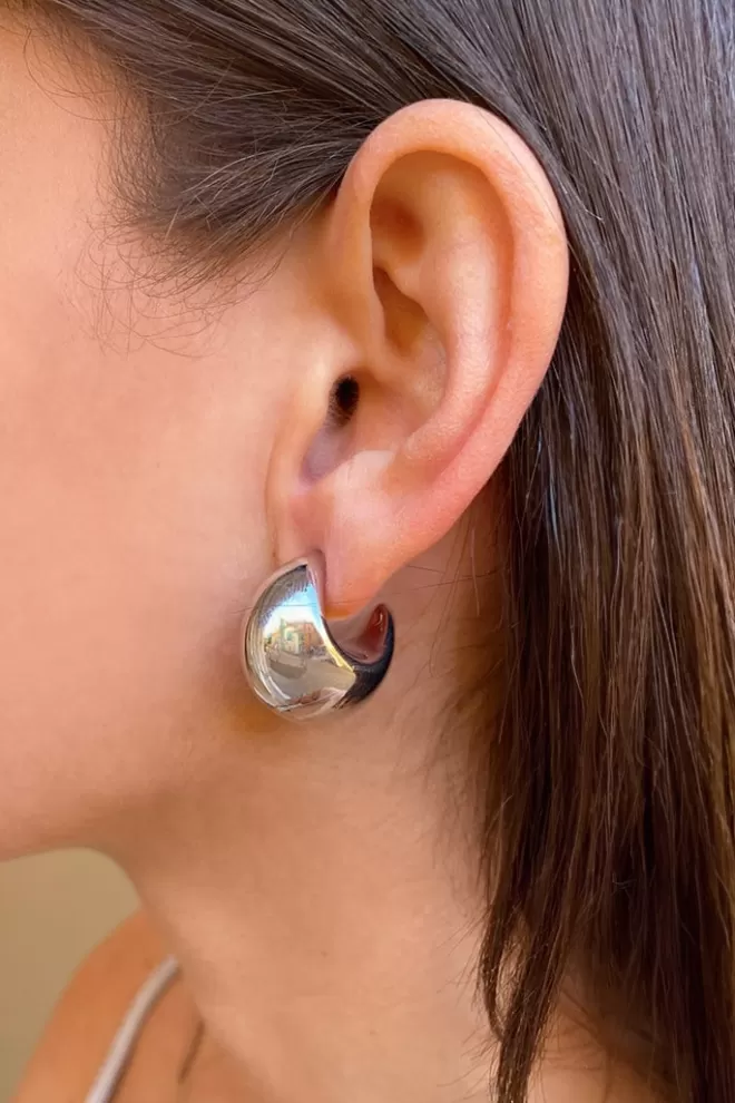 Accessori^Subdued Orecchini a cerchio bombati