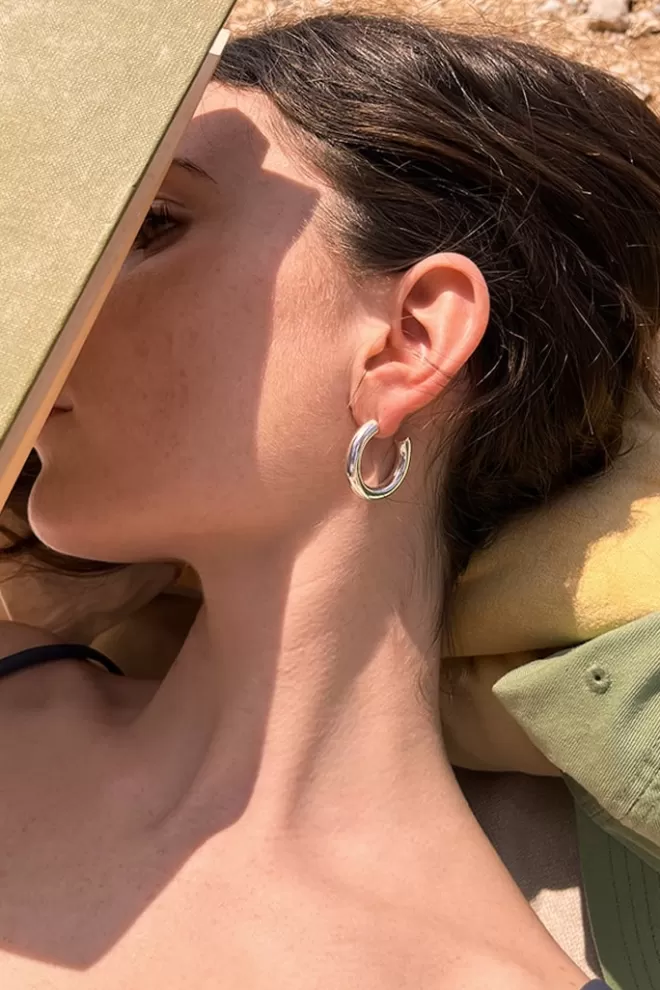 Accessori^Subdued Orecchini a cerchio spessi