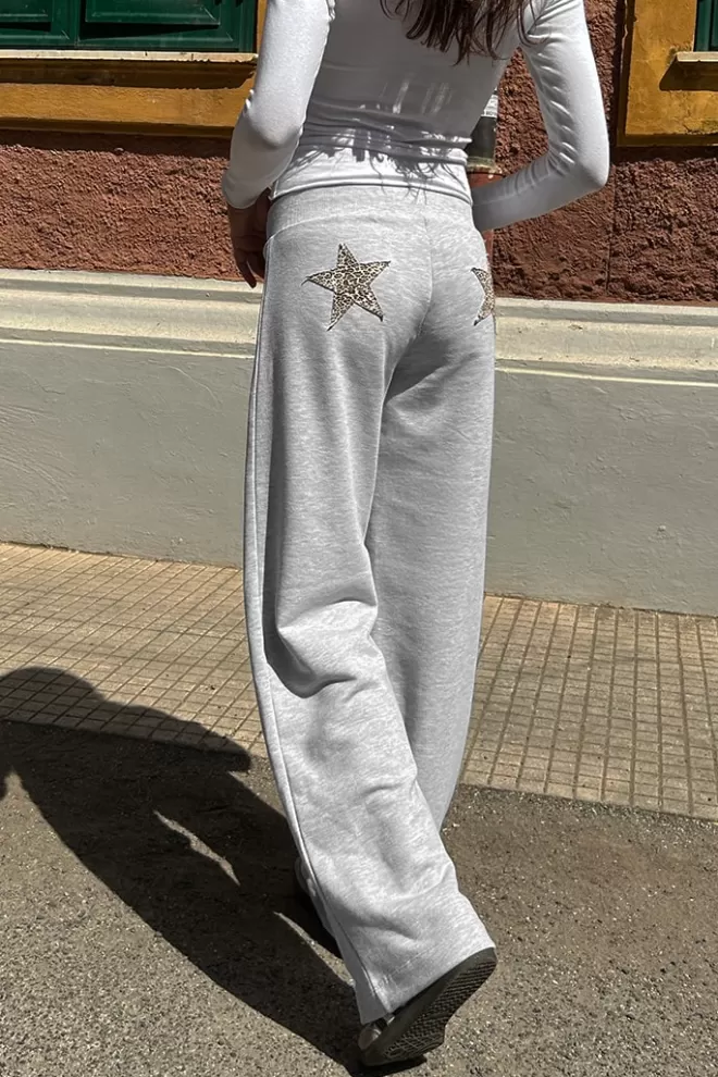 Graphics^Subdued Pantalone tuta wide-leg con stelle patch