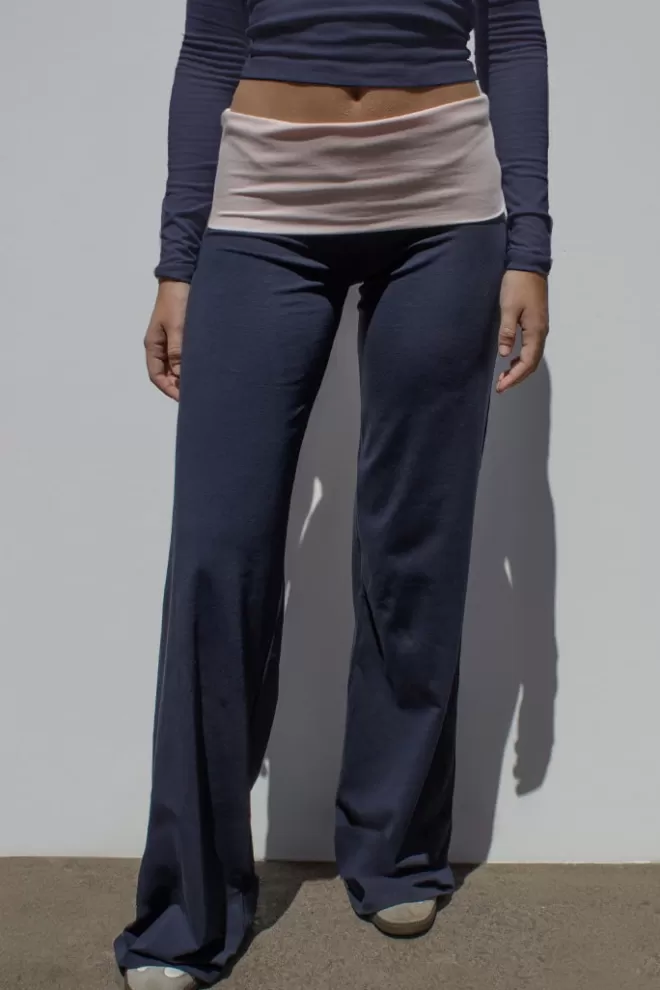 Pantaloni^Subdued Pantaloni Wide-leg con risvolto