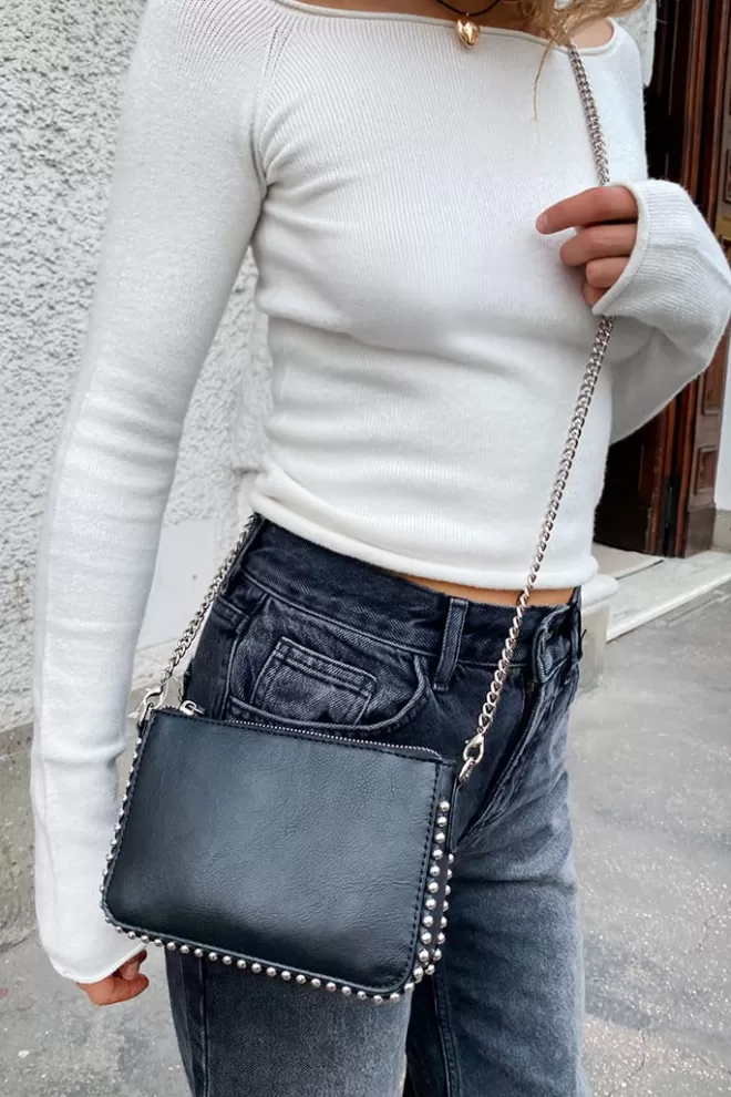 Accessori^Subdued Pochette con borchie con tracolla