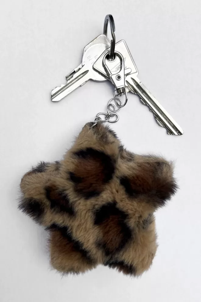 Accessori^Subdued Portachiave stella leopardata