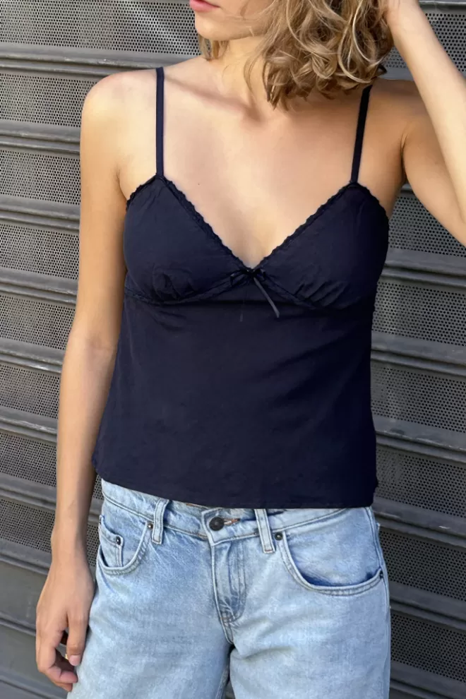 Top^Subdued Tank Top con fiocchetto