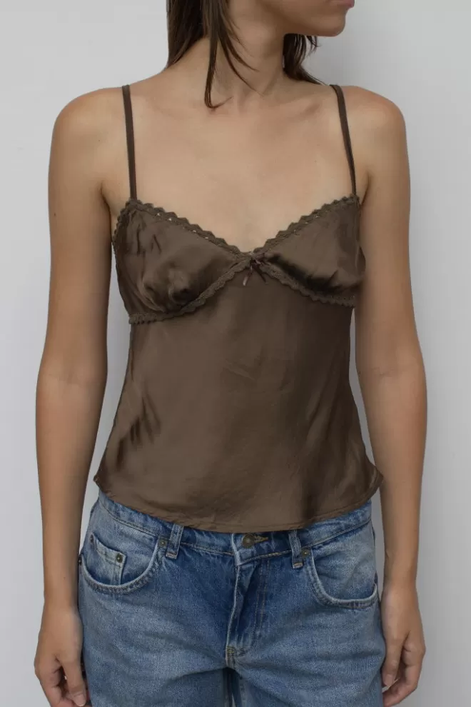 Top^Subdued Tank top con fiocco