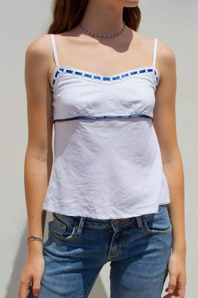 Top^Subdued Top inserti in raso