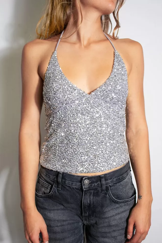Top^Subdued Top paillettes