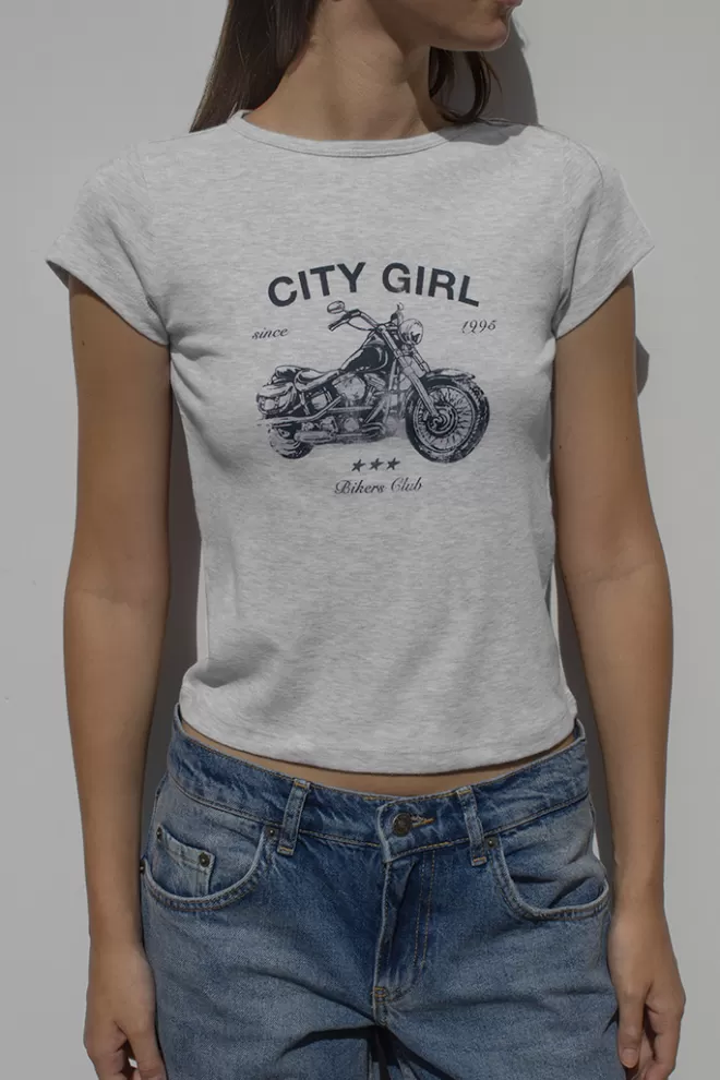 Graphics^Subdued T-shirt City Girl