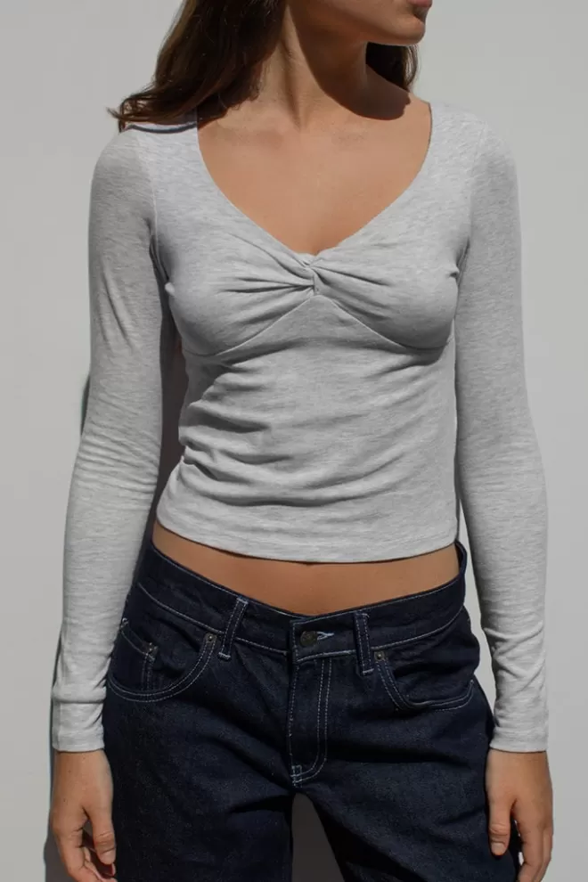 T-Shirt^Subdued T-shirt con nodo