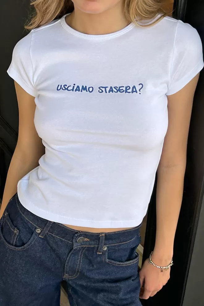 Graphics^Subdued T-shirt Usciamo stasera
